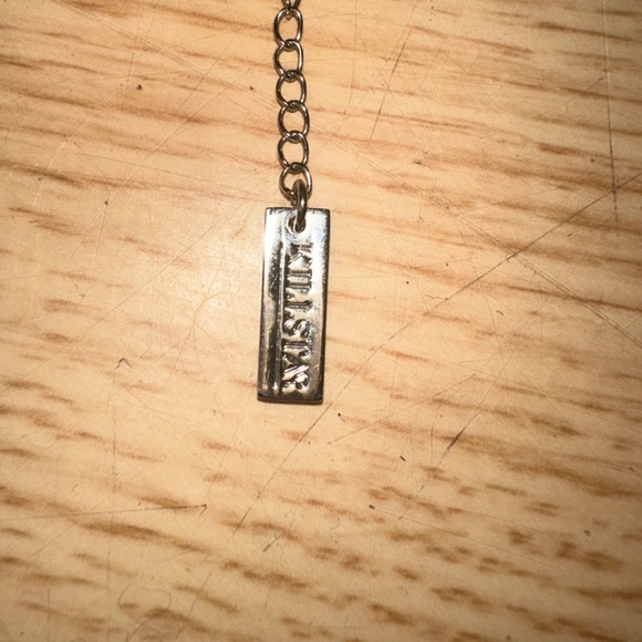 KILLSTAR GOTHIC 2 BLACK ONYX & PENTAGRAM NECKLACE W/ SILVER CHAIN - BRAND NEW! - Picture 4 of 12